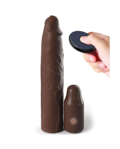 FANTASY X- TENSIONS - PIPEDREAMS HÜLSE 22,86 CM + 7,62 CM STECKER REMOTE BRAUN