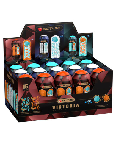 PRETTY LOVE - MASTURBATEUR VICTORIA 15 PIÈCES