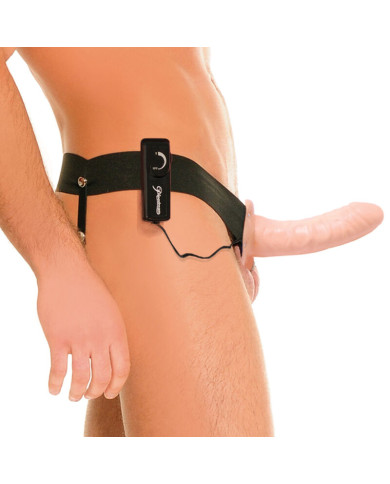 FETISH FANTASY SERIES - HOHLVIBRATOR-GURT FÜR SIE UND IHN, NATÜRLICH, 14 CM