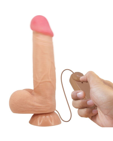 PRETTY LOVE - SÉRIE SLIDING SKIN GODE RÉALISTE AVEC VENTOUSE SLIDING SKIN TÉLÉCOMMANDE FLESH 21,8 CM