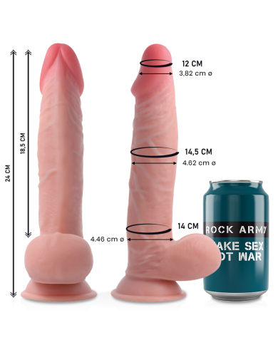 ROCKARMY - SHERMAN ROCKARMY DOUBLE DENSITÉ 24 CM -O- 4.62 CM