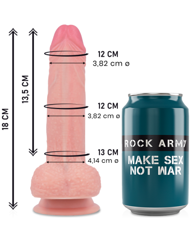 ROCKARMY - LIQUID SILICONE PREMIUM MUSTANG REALISTIC 18 CM -O- 4.14 CM