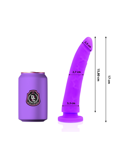 DELTA CLUB - TOYS LILAC DILDO MEDICAL SILICONE 17 CM -O- 3 CM