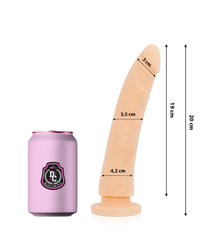 DELTA CLUB - TOYS NATURAL DILDO MEDICAL SILICONE 20 CM -O- 4 CM