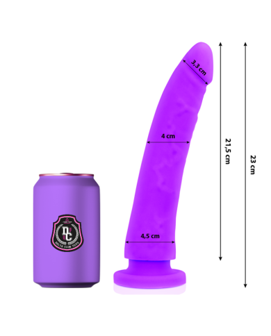 DELTA CLUB - TOYS LILAC DILDO MEDICAL SILICONE 23 CM -O- 4.5 CM