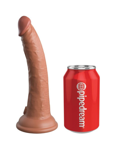 KING COCK - ELITE REALISTISCHER SILIKONDILDO 17.8 CM KARAMELL