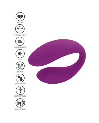 XOCOON - GEBUNDENER VIBRATOR FÜR LIEBESPAARE, LILA