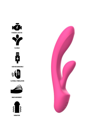 INTENSE - LUIGI RABBIT VIBRATOR ROSA FLÜSSIGES SILIKON