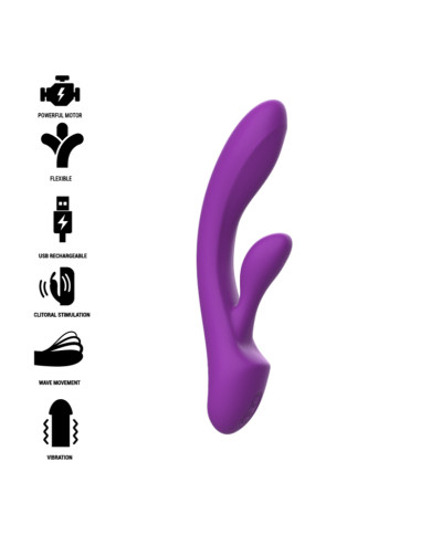 INTENSE - LUIGI RABBIT VIBRATOR FLÜSSIGES SILIKON LILA