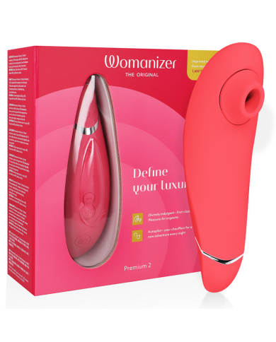 WOMANIZER - PREMIUM 2 CLITORAL STIMULATOR RASPBERRY