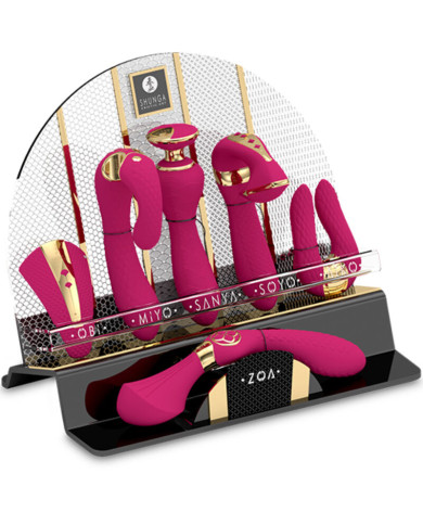 SHUNGA - PRÉSENTOIR 6 MASSEURS INTIMES FUCHSIA