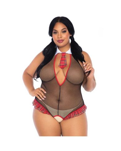 LEG AVENUE - SCHULMDCHEN CROTHLESS FITNESS TEDDY PLUS GRÖSSE