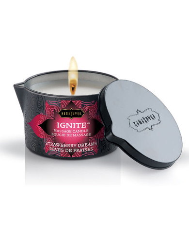 KAMASUTRA - BOUGIE DE MASSAGE FRAISE RÊVES 170 GR