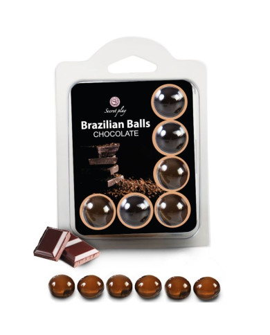 SECRETPLAY - SET 6 BOULES BRÉSILIENNES CHOCOLAT