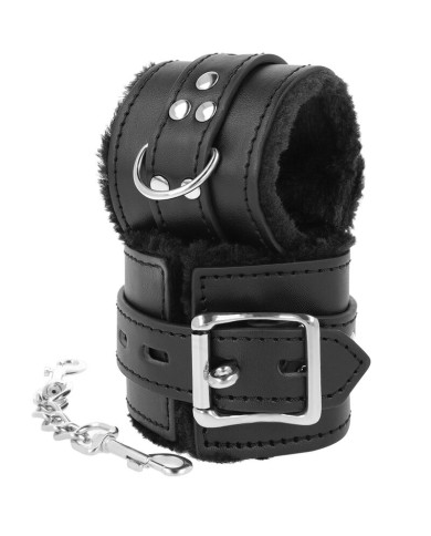 DARKNESS - SCHWARZ GEFÜTTERTE BDSM-HANDSCHELLEN