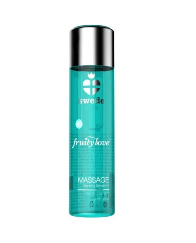 SWEDE - FRUITY LOVE MASSAGEÖL MIT WÄRMENDEM EFFEKT, SCHWARZE JOHANNISBEERE UND LIMETTE 60 ML