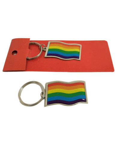 PRIDE - PORTE-CLÉS DRAPEAU LGBT