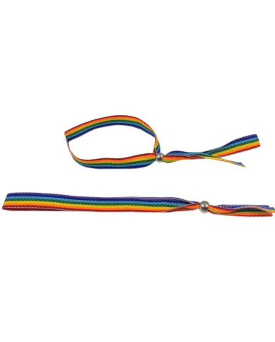 PRIDE - LGBT-FLAGGE SILBERKUGELARMBAND