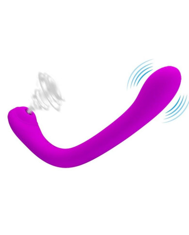 PRETTY LOVE - VIBRATEUR ET SUÇEUR CLITORIDIEN ALEX LILAC