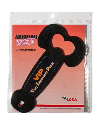 TALOKA - MAGNETISCHER METALLÖFFNER SEHR WICHTIG PENIS SCHWARZ