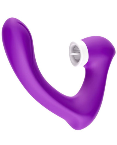 ARMONY - SECRETKISS LICKING VIBRATING CLIT & VIBRATOR CURVED PURPLE