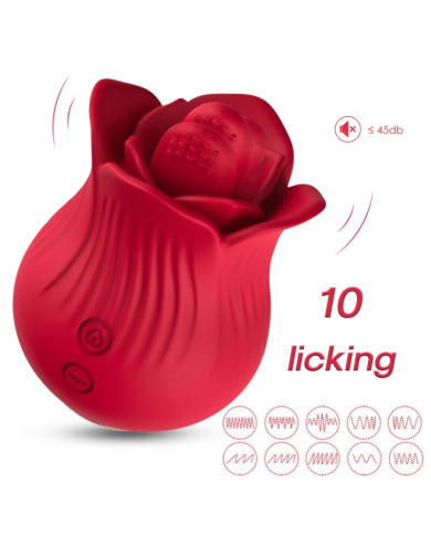 ARMONY - ROSA VIBRATOR & STIMULATOR ROT