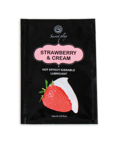 SECRETPLAY - LUBRIFIANT UNIDOSE FRAISES & CRÈME 10ML
