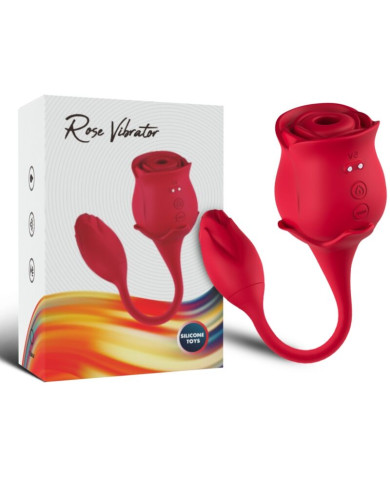 ARMONY - ROSA KLITORIS STIMULIERENDE WELLEN & VIBRATOR 10 MODI ROT