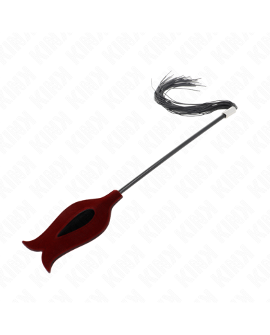 KINK - BLACK MAIDS HORNFORM TICKLE HÜHNERFEDERN 36 CM