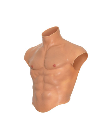 HIDDEN DESIRE - ALTER EGO SILIKON-TORSO-SHIRT FÜR MÄNNER MIT ABS-FLEISCH