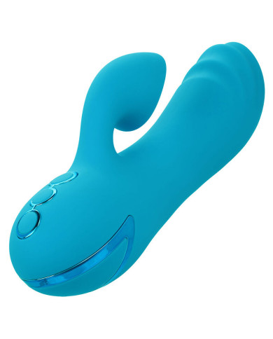 CALEXOTICS - SUNSET BEACH SEDUCER VIBRATEUR & STIMULATEUR 10 FONCTIONS BLEU