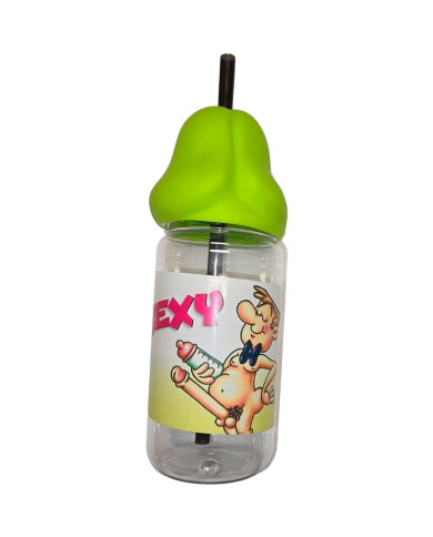 DIABLO PICANTE - PENISFÖRMIGE 360 ML BABYFLASCHE GRÜN