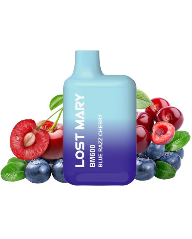 LOST MARY - BM600 NICOTINE VAPER 2% DISPOSABLE BLUE RAZZ CHERRY