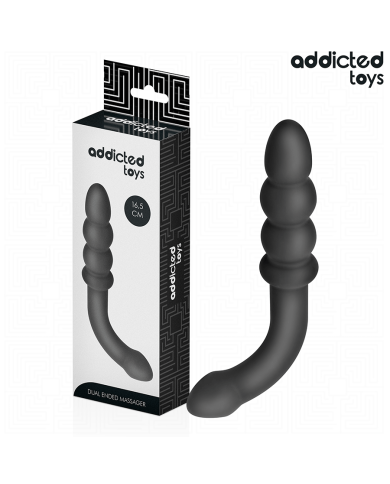 ADDICTED TOYS - DOUBLE ANAL MASSAGER SILICONE 16.5 CM