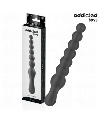 ADDICTED TOYS - DOUBLE ANAL MASSAGER SILICONE 24 CM