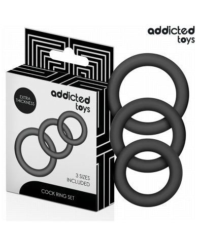 ADDICTED TOYS - SET OF SILICONE RINGS MODEL 1