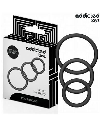 ADDICTED TOYS - SET OF SILICONE RINGS MODEL 2