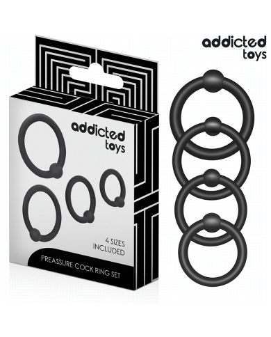 ADDICTED TOYS - SET OF PRESSURE SILICONE RINGS