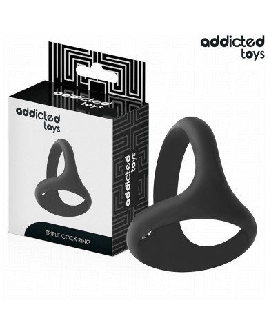 ADDICTED TOYS - THICK TRIPLE PENIS RING