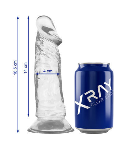 XRAY CLEAR DILDO TRANSPARENTE 16.5CM X 4CM