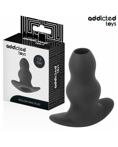 ADDICTED TOYS - HOLLOW ANAL PLUG SILICONE SIZE S 7.3 CM