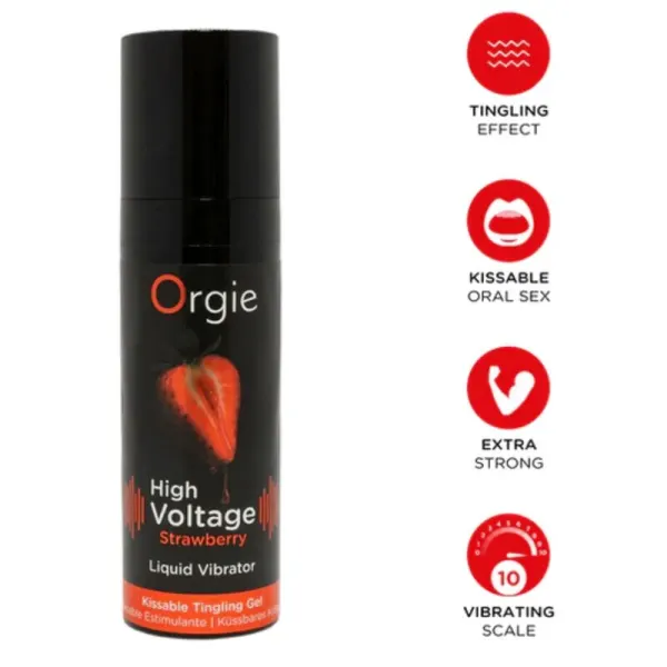 Orgie - Vibrateur Liquide Extra Fort À La Fraise Haute Tension 15 Ml