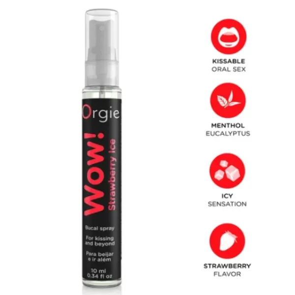 Orgie - Wow! Spray Buccal Glacé À La Fraise 10 Ml