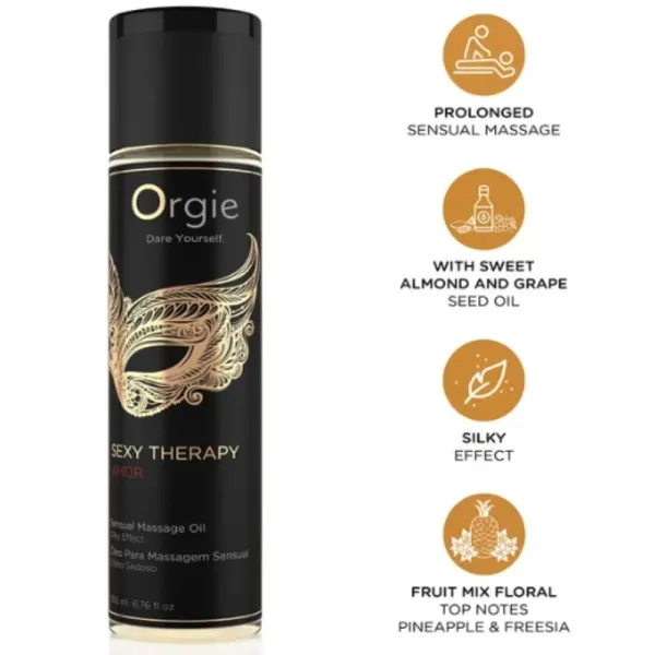 Orgie - Huile De Massage Sensuel Amor Sexy Therapy 200 Ml