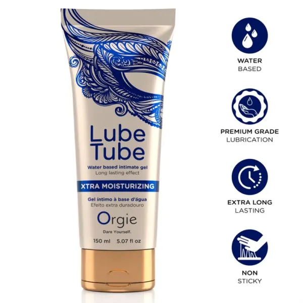 Orgie - Lube Tube Xtra Gel Intime Hydratant À Base De Eau 150 Ml
