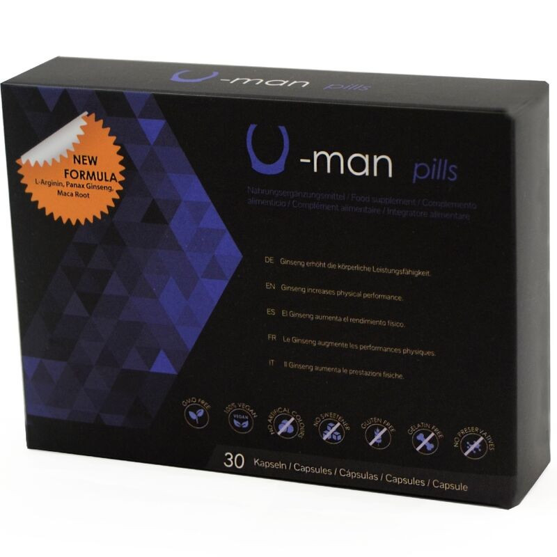 500 COSMETICS - U-MAN ENHANCES PENIS SIZE AND SEXUAL POWER - 30 CAPSULES - Image 2