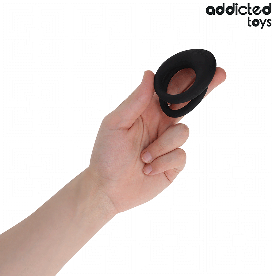 ADDICTED TOYS - DOUBLE TEXTURED PENIS RING - Image 2
