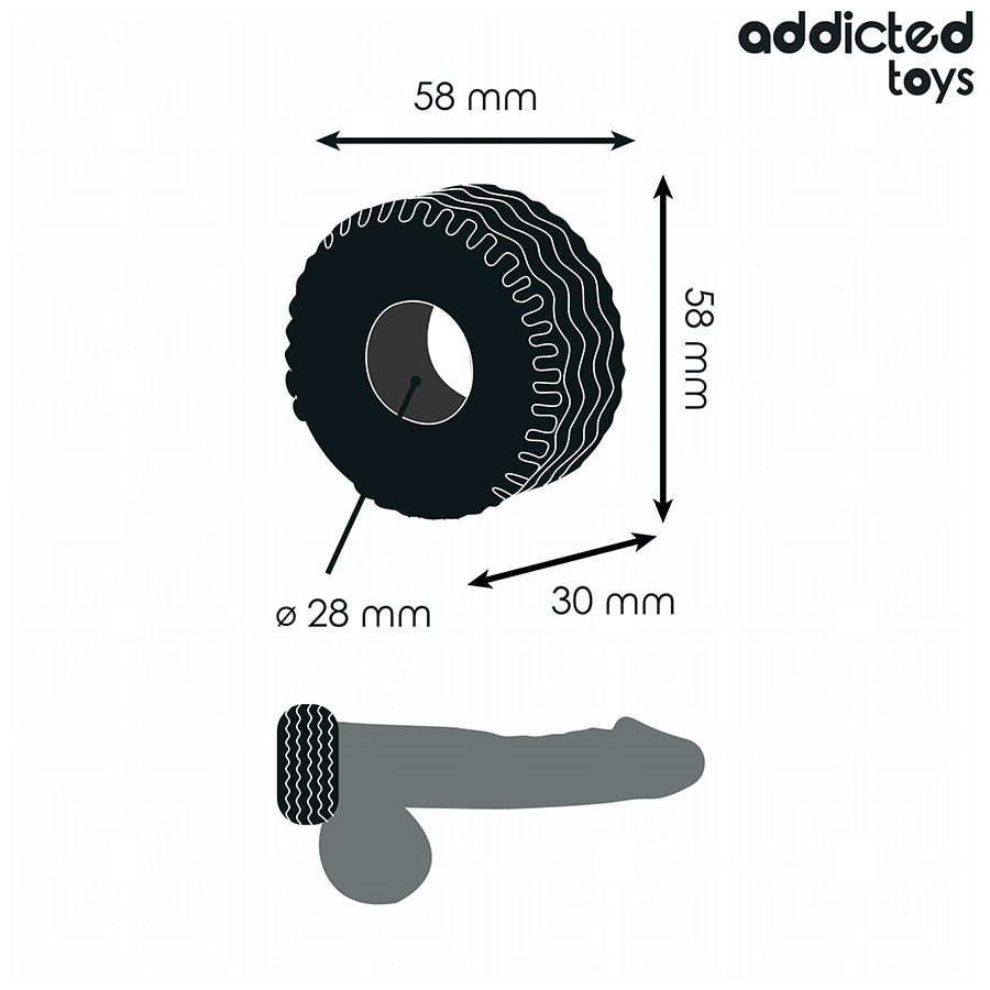 Addicted Toys - Anneau Pénitensif Extra Épais - Image 4
