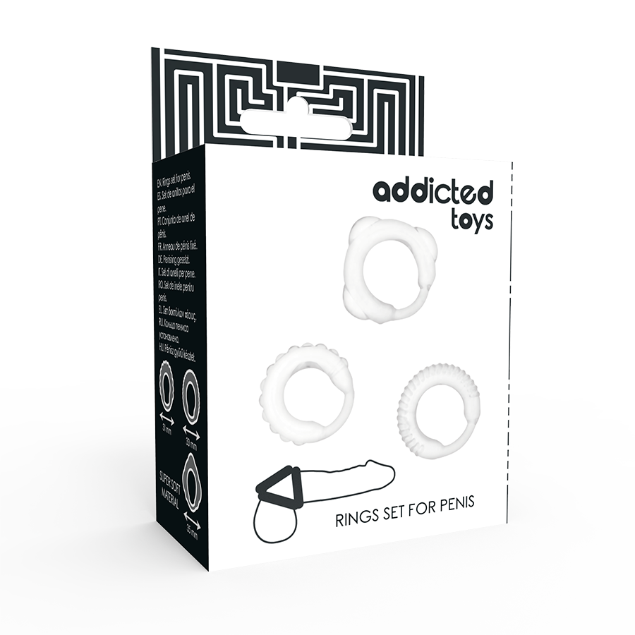 Addicted Toys - C-Ring Set Clear - Image 3