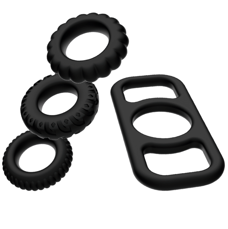 Addicted Toys - Cock Ring Set 4 Pieces - Image 2